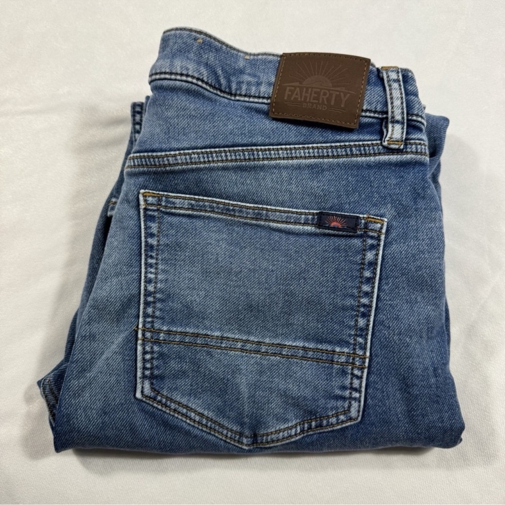 Faherty Classic Indigo Straight Jeans